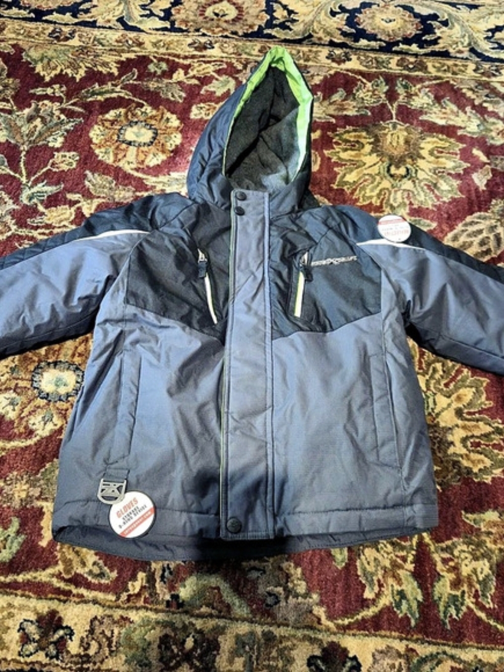 ZeroXposur Boys 3-in-1 All Season Jacket Boys 5/6 Black & Gray